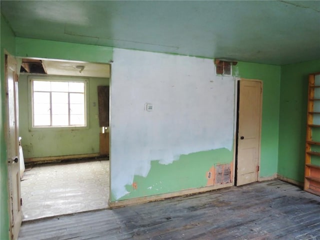 empty room featuring hardwood / wood-style floors