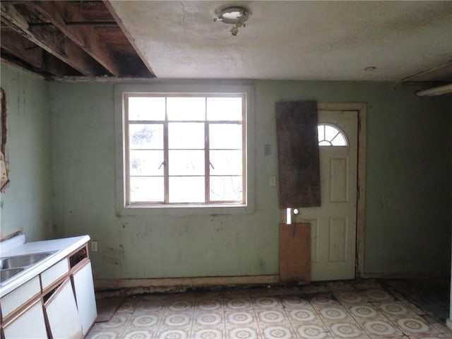 entryway with sink