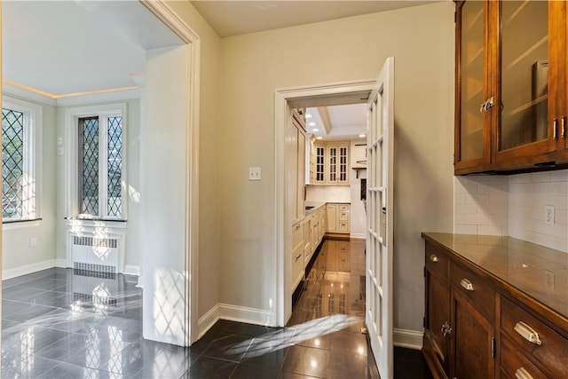 705 E Beau St E, Washington Boro, PA 15301 - corridor featuring radiator heating unit and ornamental molding