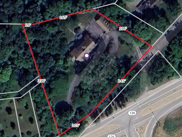 705 E Beau St E, Washington Boro, PA 15301 - aerial view of property's location