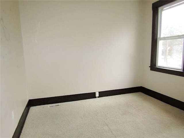 spare room with carpet flooring