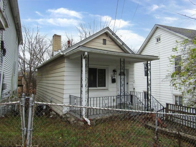 view of bungalow-style house