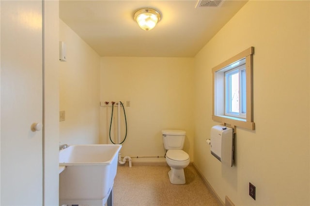 571 Kaylor Frogtown Rd, Bradys Bend Twp, PA 16025 - full bath with a freestanding tub and heating unit