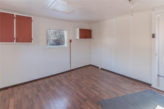571 Kaylor Frogtown Rd, Bradys Bend Twp, PA 16025 - unfurnished room with wood finished floors and attic access