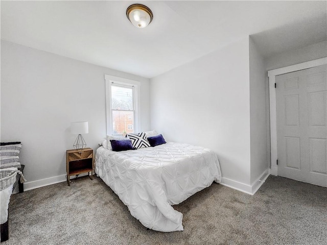 bedroom with carpet floors