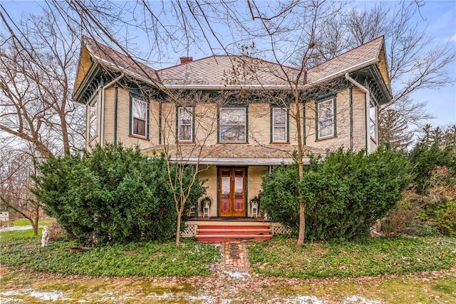 view of front of house with covered porch