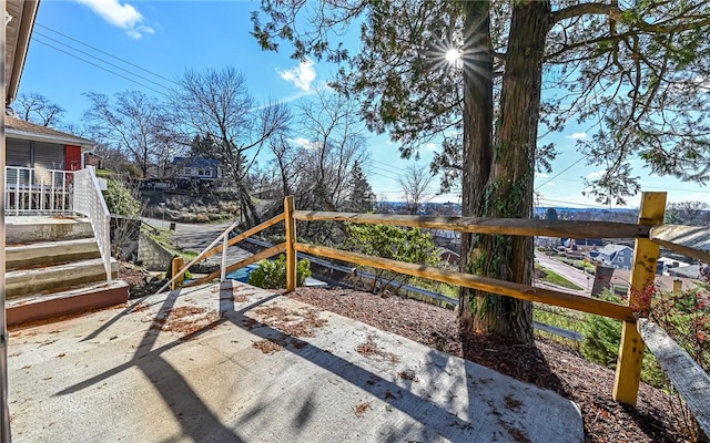 view of yard with a patio area