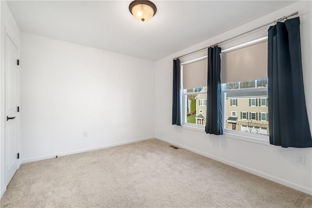 view of carpeted empty room