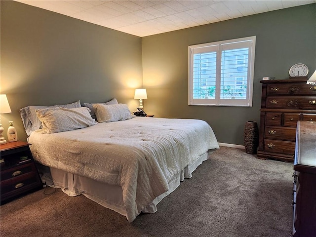 bedroom featuring carpet