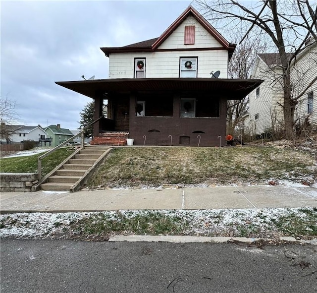 view of front of property