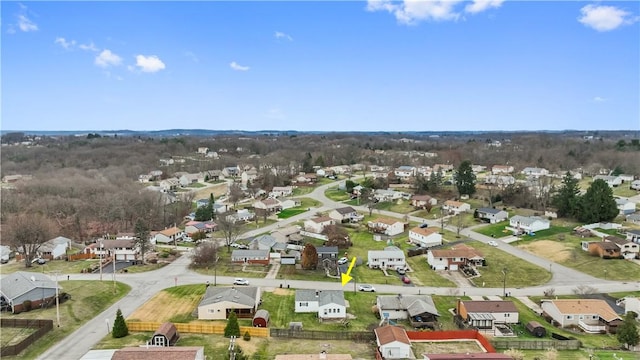 birds eye view of property