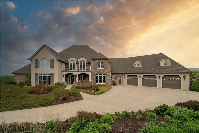 view of french provincial home