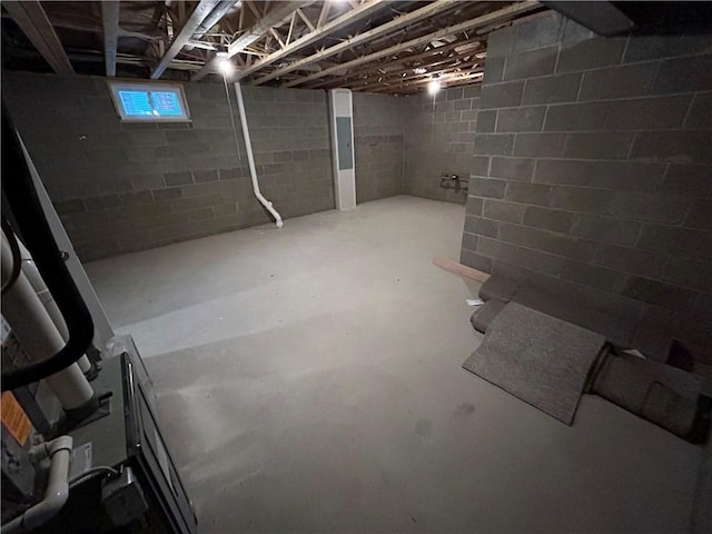 view of basement