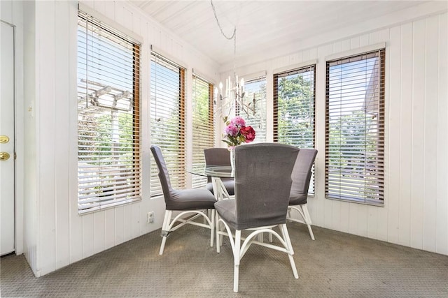 view of sunroom / solarium