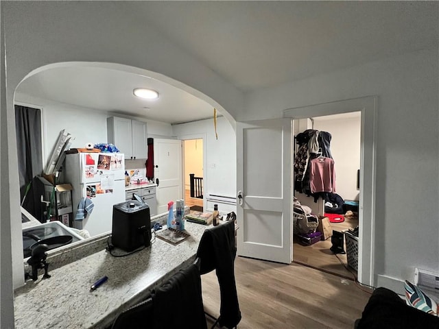 interior space featuring hardwood / wood-style flooring