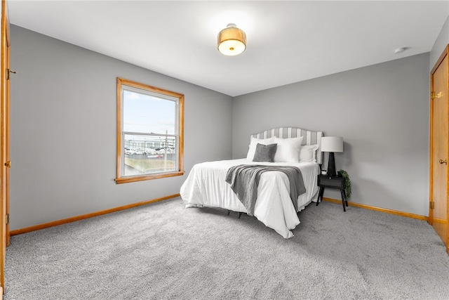 bedroom with carpet floors