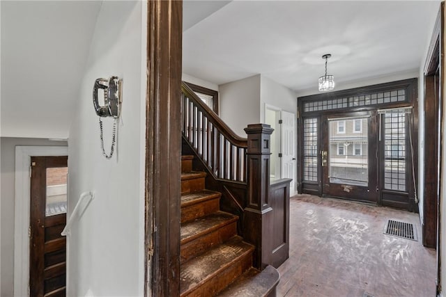 entryway featuring wood-type flooring