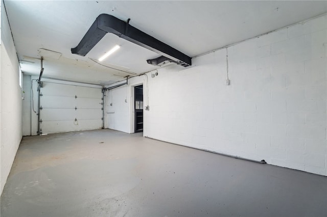 727 Scenery Dr, Elizabeth Twp/Boro, PA 15037 - garage with concrete block wall