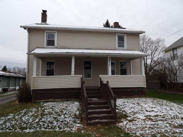 view of front of home