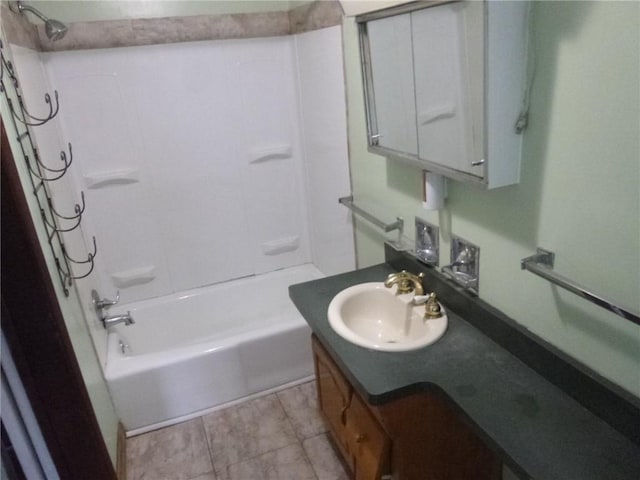 578 Blessing St, Hill District, PA 15213 - bathroom featuring  shower combination, vanity, and tile patterned floors