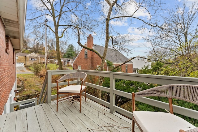 view of wooden terrace