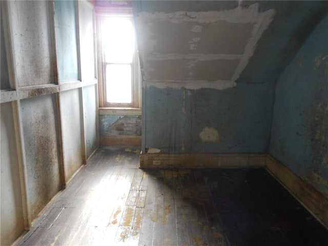 interior space featuring wood-type flooring