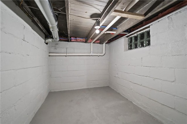 view of basement