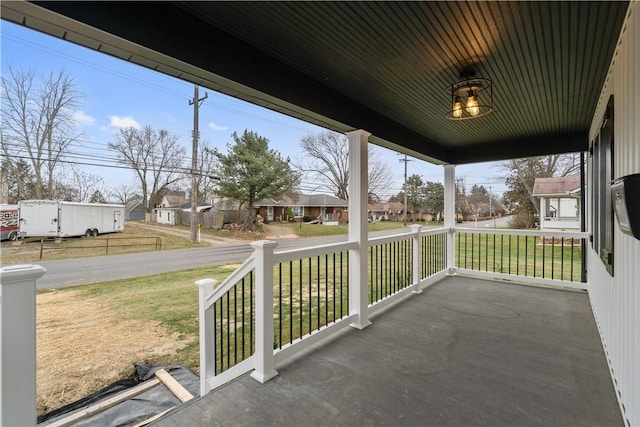 view of patio / terrace with a porch