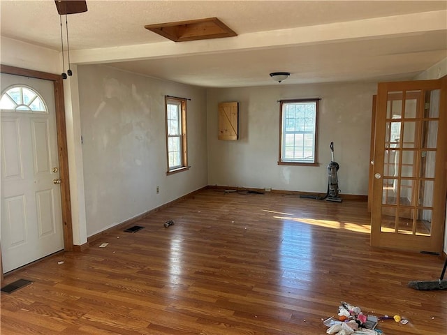 entryway featuring dark hardwood / wood-style flooring