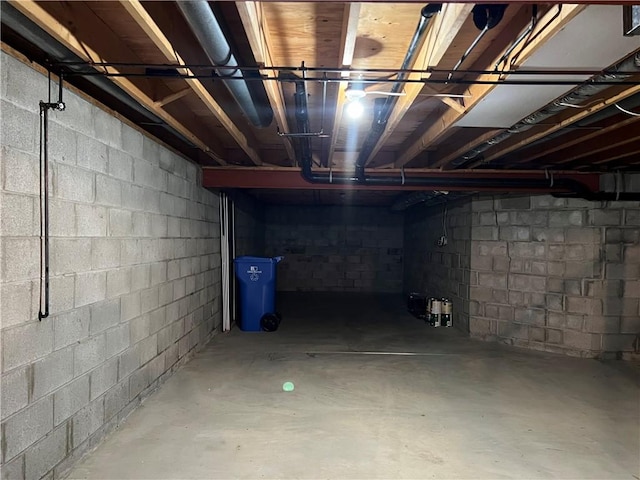 view of basement