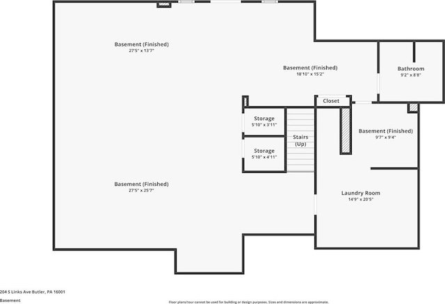 204 S Links Ave, Twp Of But Nw, PA 16001 - property floor plan