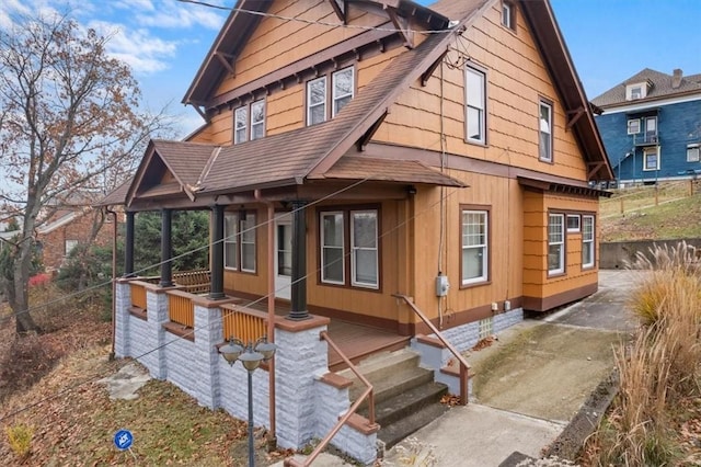 view of rear view of property