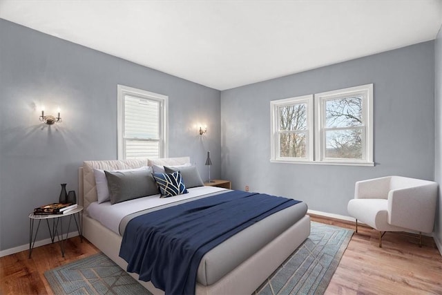 bedroom featuring hardwood / wood-style floors