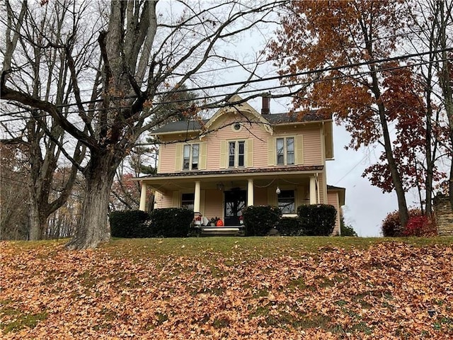 view of front of house featuring a porch