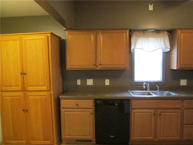 kitchen featuring dishwasher and sink