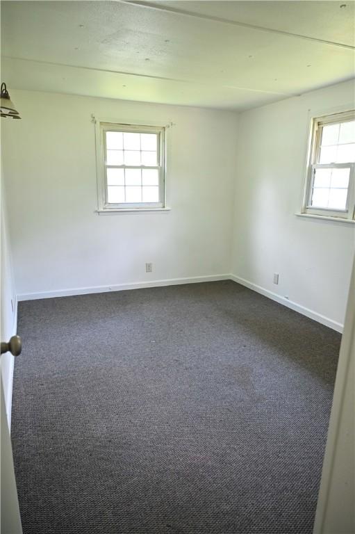 carpeted empty room with a wealth of natural light