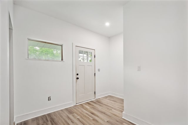 entryway featuring light hardwood / wood-style floors