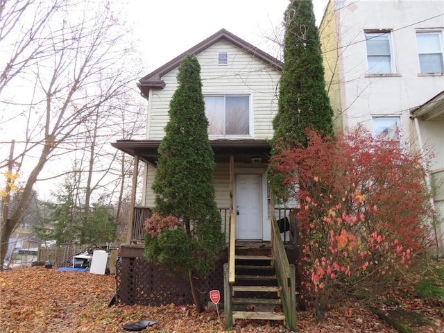 view of front of home