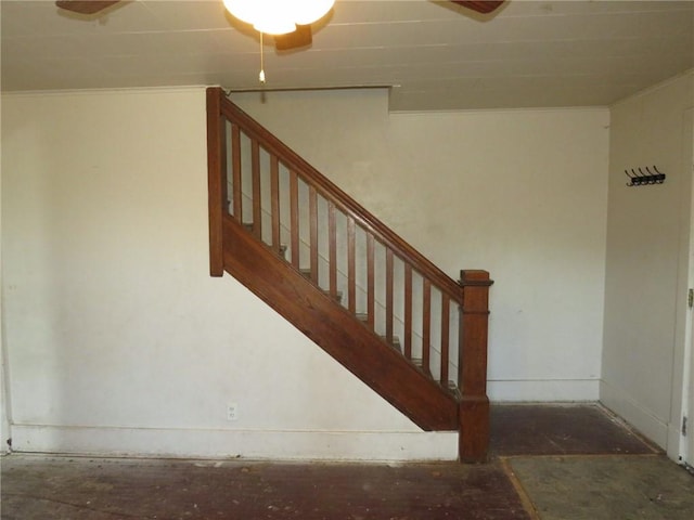 view of stairway