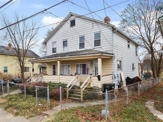 view of front of home featuring a porch