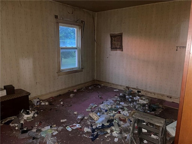 272 Starlite Rd, North Union Twp, PA 15456 - spare room with baseboards and wallpapered walls