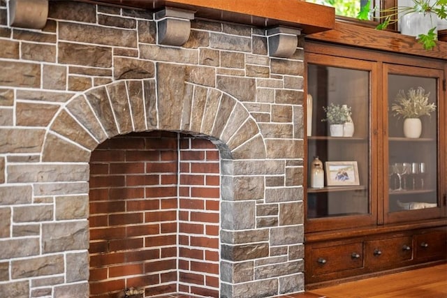 interior details featuring wood-type flooring