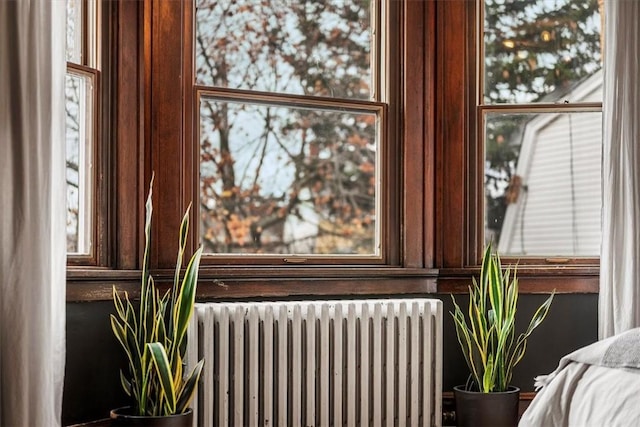 interior details with radiator heating unit