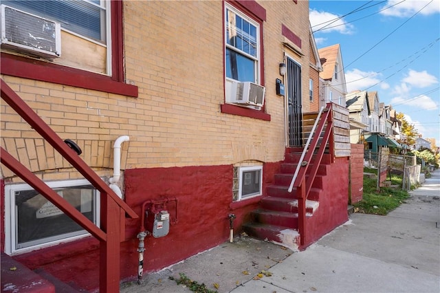 view of property exterior featuring cooling unit