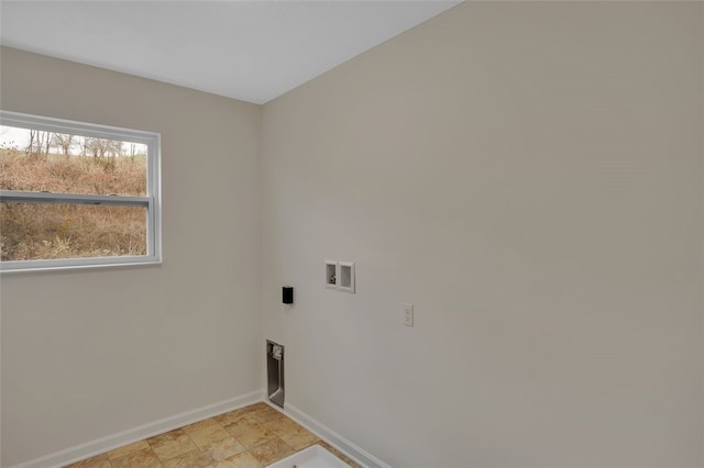 laundry room featuring washer hookup