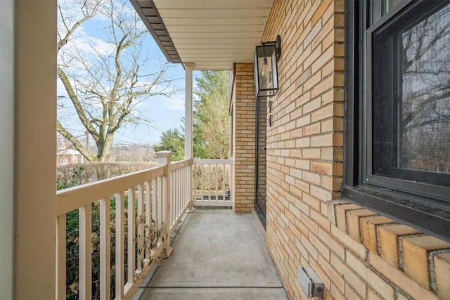 balcony with covered porch