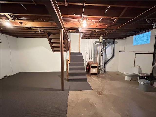 view of basement