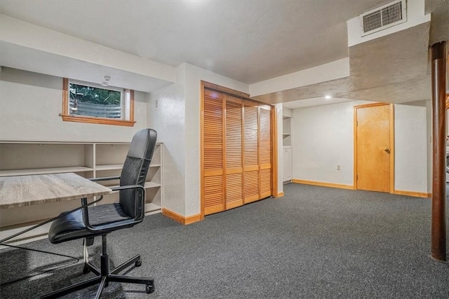 unfurnished office with carpet