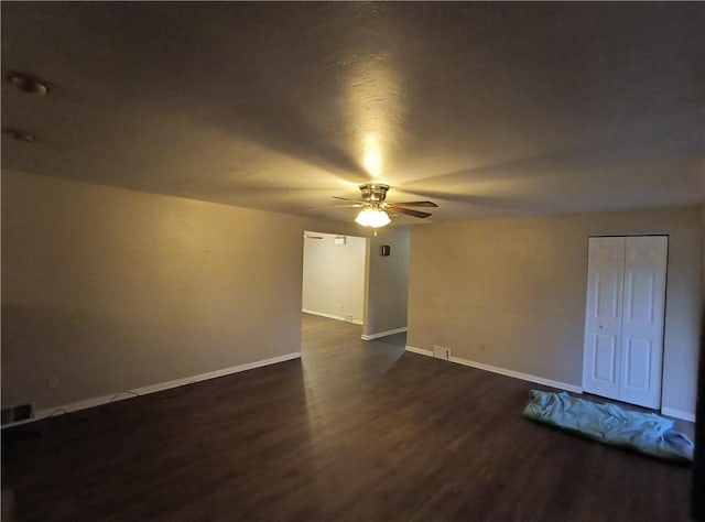 bonus room with dark hardwood / wood-style flooring