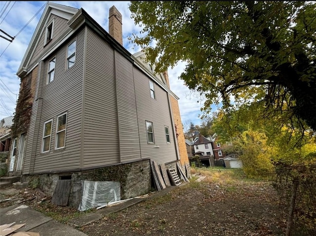 view of home's exterior